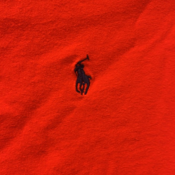 Orange Long Sleeve T-shirt. Polo. Ralph Lauren. Medium Boys. 10 12 - Picture 2 of 3